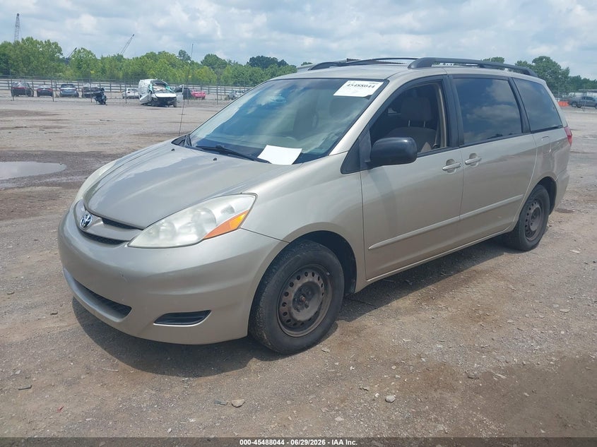 2006 Toyota Sienna VIN 5TDZA23C46S571079 IAAI salvage auction — NORMAL WEAR, Clear (Tennessee), sold $875 on 2026-07-29 (photo 2)