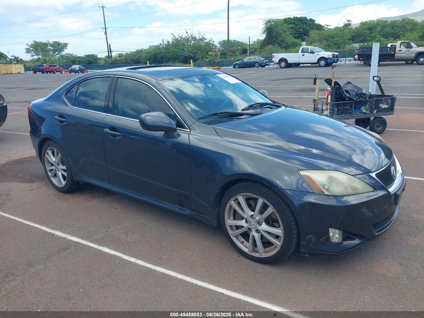 2006 Lexus Is 350 VIN JTHBE262565007048 IAAI salvage auction — NORMAL WEAR, Clear (Hawaii), sold $75 on 2026-07-14 (photo 1)