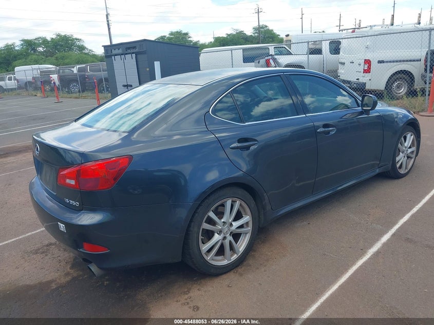 2006 Lexus Is 350 VIN JTHBE262565007048 IAAI salvage auction — NORMAL WEAR, Clear (Hawaii), sold $75 on 2026-07-14 (photo 4)
