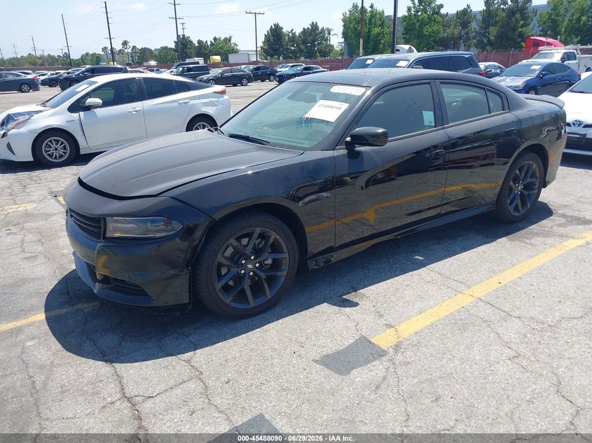 2021 Dodge Charger VIN 2C3CDXHG8MH666119 IAAI salvage auction — FRONT & REAR, Clear (California), sold $10,750 on 2026-07-28 (photo 2)