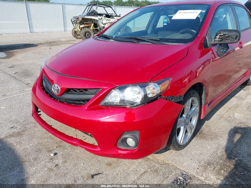 2013 Toyota Corolla VIN 5YFBU4EEXDP164991 IAAI salvage auction — FRONT & REAR, Clear (Indiana), sold $475 on 2026-07-29 (photo 6)