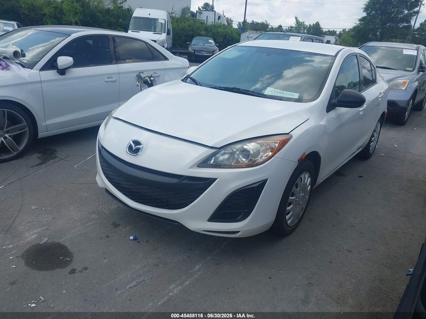 2011 Mazda 3 VIN JM1BL1UF6B1392404 IAAI salvage auction — FRONT & REAR, Salvage (Idaho), sold $600 on 2026-07-13 (photo 2)