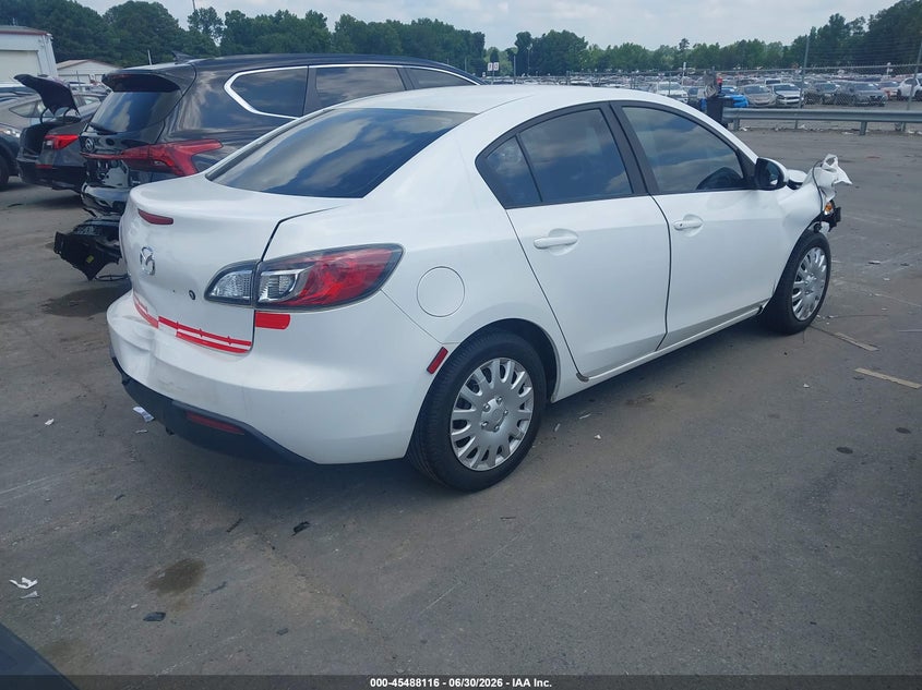 2011 Mazda 3 VIN JM1BL1UF6B1392404 IAAI salvage auction — FRONT & REAR, Salvage (Idaho), sold $600 on 2026-07-13 (photo 4)