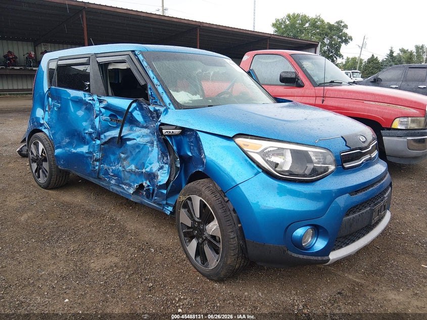2019 Kia Soul VIN KNDJP3A54K7646096 IAAI salvage auction — LEFT & RIGHT, Salvage (Ohio), sold $25 on 2026-07-29 (photo 1)