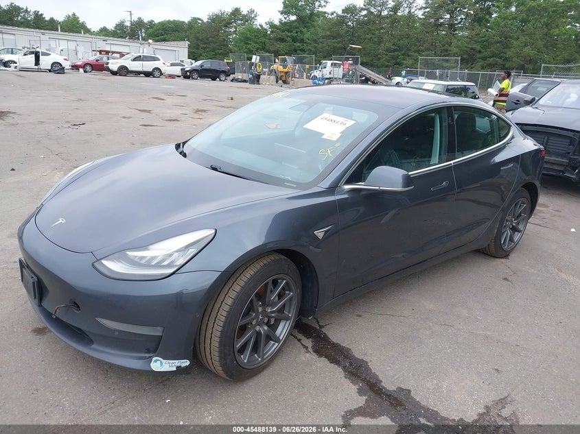 2018 Tesla Model 3 VIN 5YJ3E1EA8JF040951 IAAI salvage auction — REAR END, Mv-907A (New York), sold $4,800 on 2026-07-17 (photo 2)