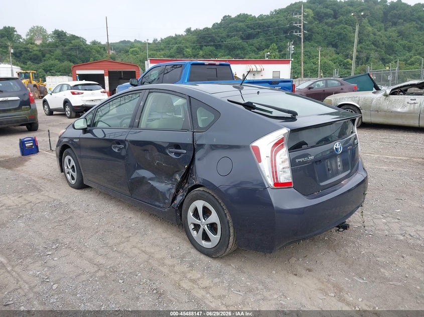 2013 Toyota Prius VIN JTDKN3DU3D5615238 IAAI salvage auction — LEFT SIDE, Salvage (Pennsylvania), sold $1,925 on 2026-07-14 (photo 3)