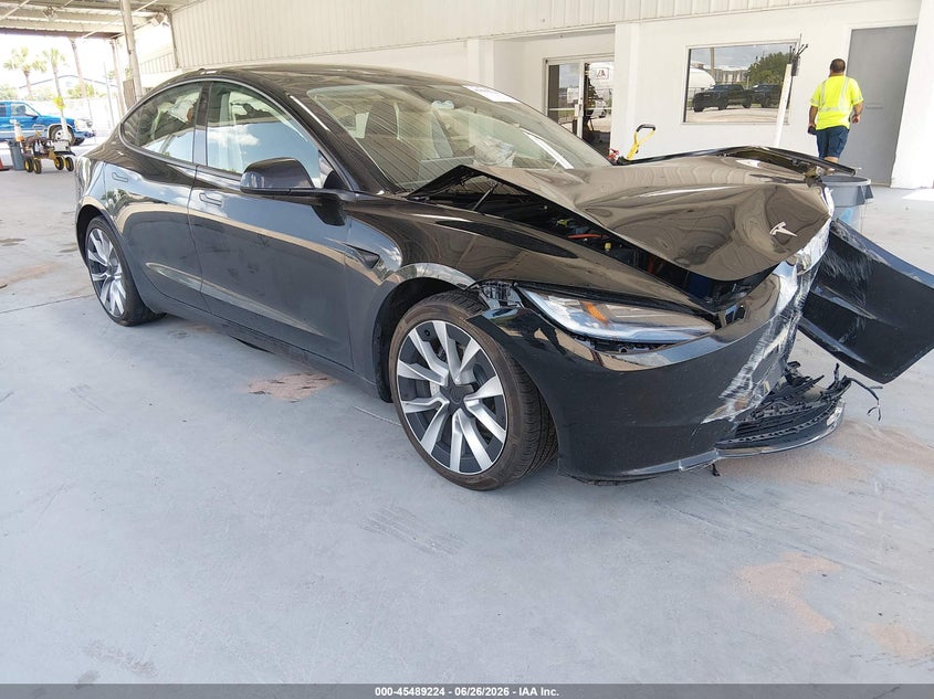 2024 Tesla Model 3 VIN 5YJ3E1EB2RF732322 IAAI salvage auction — FRONT END, Rebuildable (Florida), sold $10,900 on 2026-07-16 (photo 1)