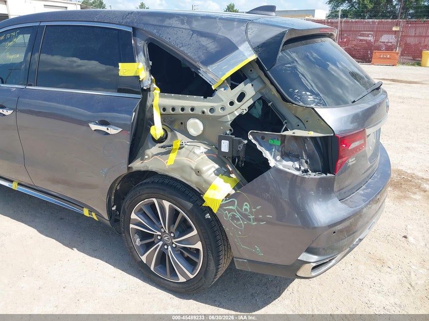 2019 Acura Mdx VIN 5J8YD3H59KL010473 IAAI salvage auction — LEFT REAR, Salvage (Texas), sold $6,150 on 2026-07-23 (photo 6)