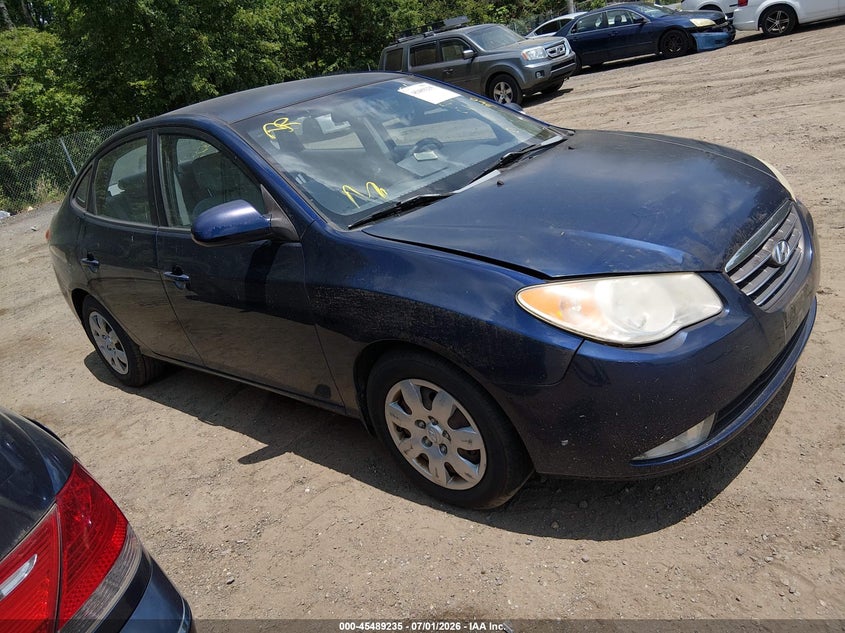 2009 Hyundai Elantra VIN KMHDU46D49U616857 IAAI salvage auction — THEFT, Salvage - Greater Than 75% (Maryland), sold $950 on 2026-07-15 (photo 1)