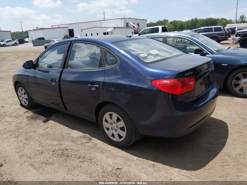 2009 Hyundai Elantra VIN KMHDU46D49U616857 IAAI salvage auction — THEFT, Salvage - Greater Than 75% (Maryland), sold $950 on 2026-07-15 (photo 3)