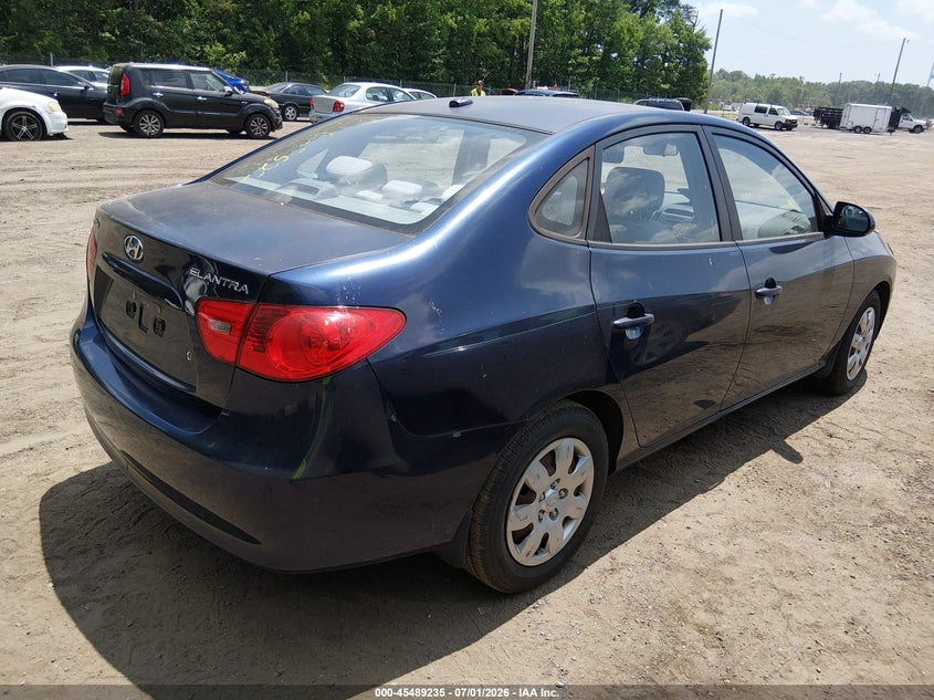 2009 Hyundai Elantra VIN KMHDU46D49U616857 IAAI salvage auction — THEFT, Salvage - Greater Than 75% (Maryland), sold $950 on 2026-07-15 (photo 4)