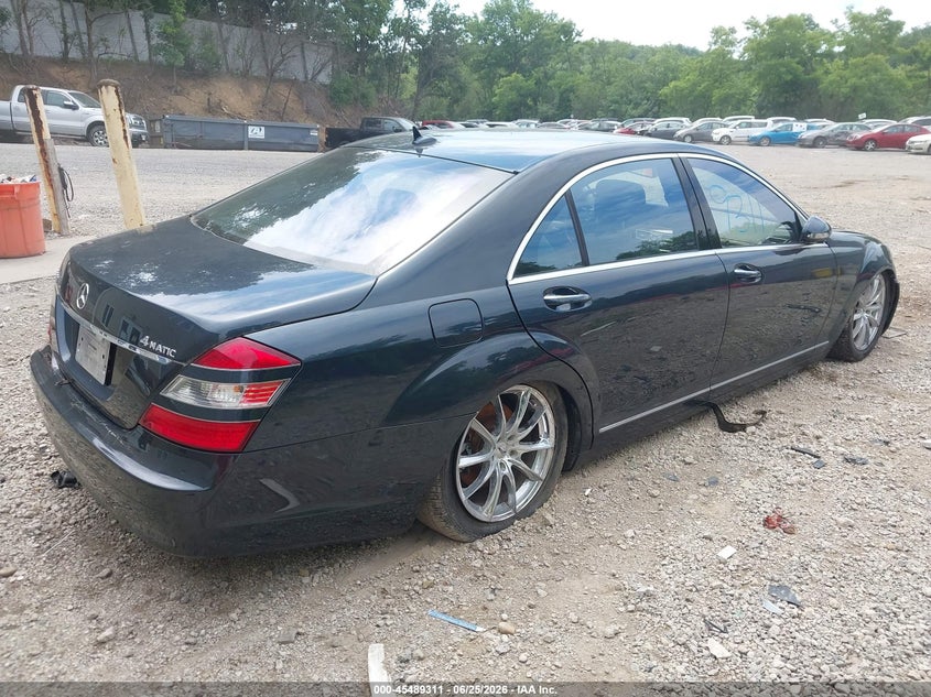 2007 Mercedes-benz S-klasse VIN WDDNG86X37A133172 IAAI salvage auction — NORMAL WEAR, Salvage (Pennsylvania), sold $400 on 2026-07-14 (photo 4)