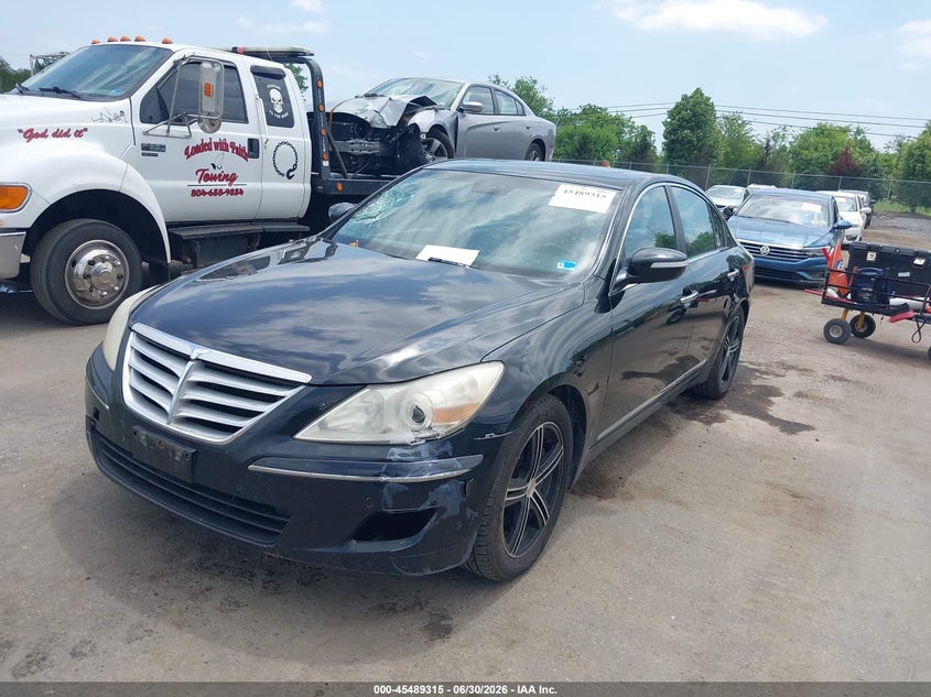 2009 Hyundai Genesis VIN KMHGC46F79U050677 IAAI salvage auction — FRONT END, Clear (Virginia), sold $25 on 2026-07-21 (photo 2)