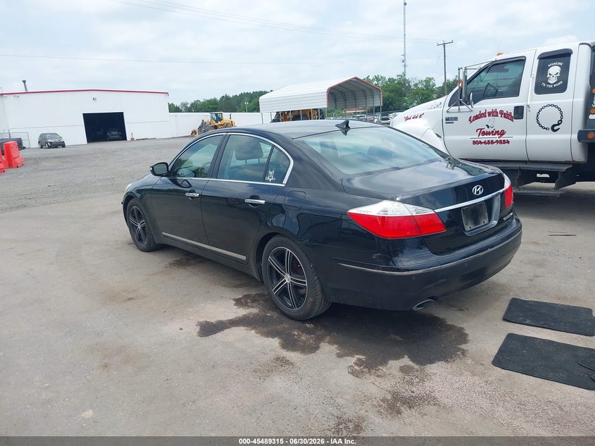 2009 Hyundai Genesis VIN KMHGC46F79U050677 IAAI salvage auction — FRONT END, Clear (Virginia), sold $25 on 2026-07-21 (photo 3)