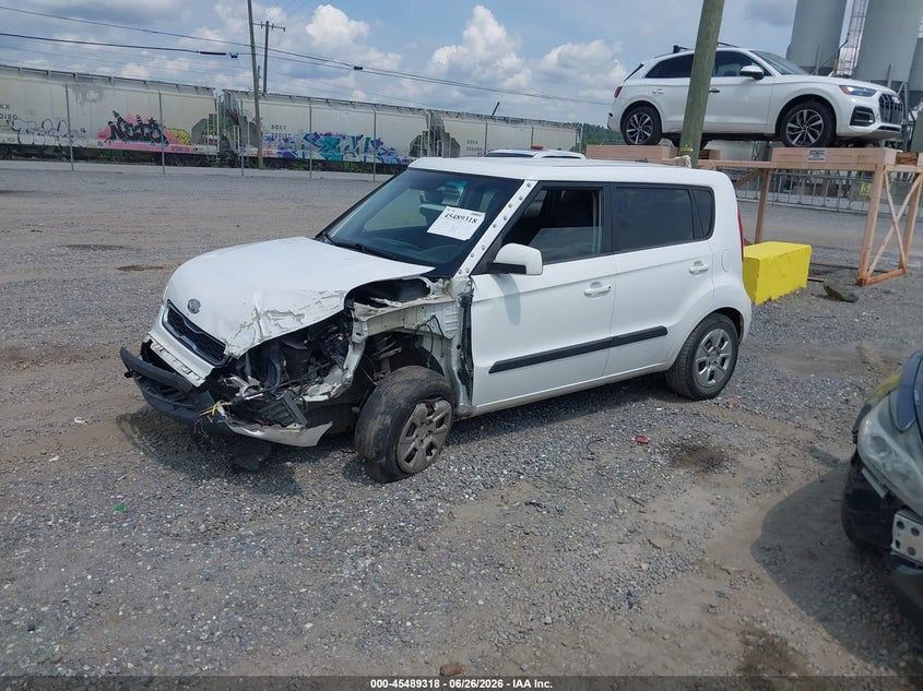 2012 Kia Soul VIN KNDJT2A50C7416871 IAAI salvage auction — FRONT END, Salvage (North Carolina), sold $25 on 2026-07-17 (photo 2)