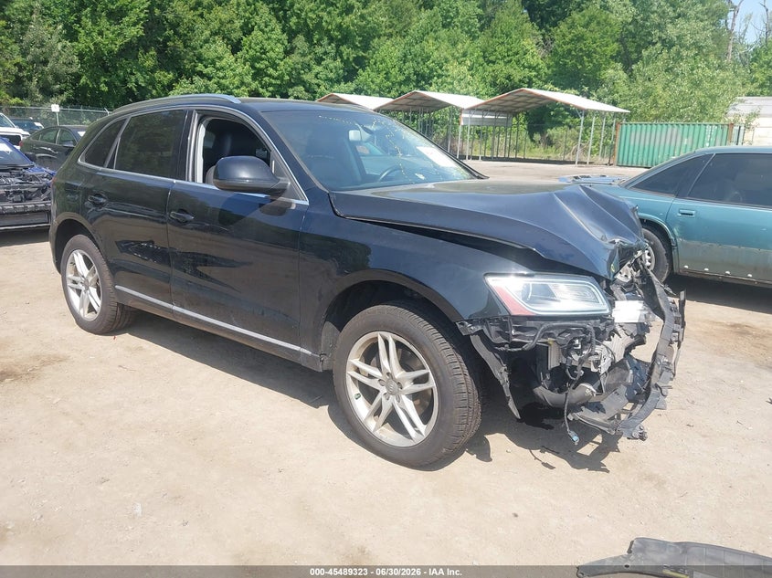 2013 Audi Q5 VIN WA1LFAFP5DA095350 IAAI salvage auction — FRONT END, Salvage Title, sold $25 on 2026-07-21 (photo 1)