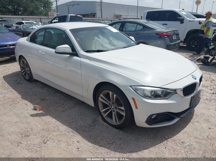 2017 BMW 4er VIN WBA4U7C33H5H20170 IAAI salvage auction — ROOF, Salvage (Texas), sold $2,525 on 2026-07-30 (photo 1)