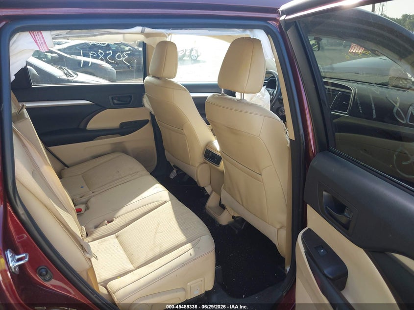2016 Toyota Highlander VIN 5TDBKRFH1GS305891 IAAI salvage auction — FRONT END, Salvage Title, sold $4,800 on 2026-07-19 (photo 8)