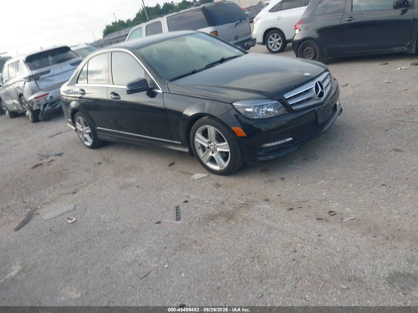 2011 Mercedes-benz C class VIN WDDGF5EB0BR158105 IAAI salvage auction — NORMAL WEAR, Original (Texas), sold $1,675 on 2026-07-15 (photo 1)