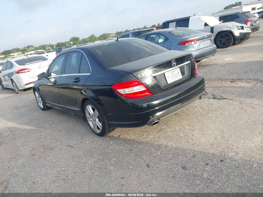 2011 Mercedes-benz C class VIN WDDGF5EB0BR158105 IAAI salvage auction — NORMAL WEAR, Original (Texas), sold $1,675 on 2026-07-15 (photo 3)