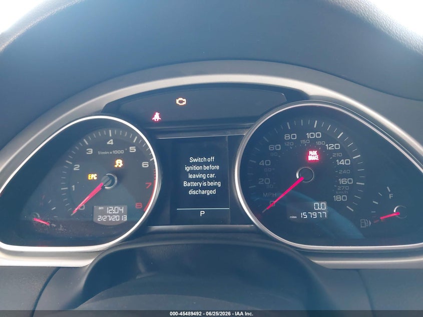 2014 Audi Q7 VIN WA1DGAFE9ED012051 IAAI salvage auction — NORMAL WEAR, Salvage Title - Dealer (California), sold $750 on 2026-07-28 (photo 7)
