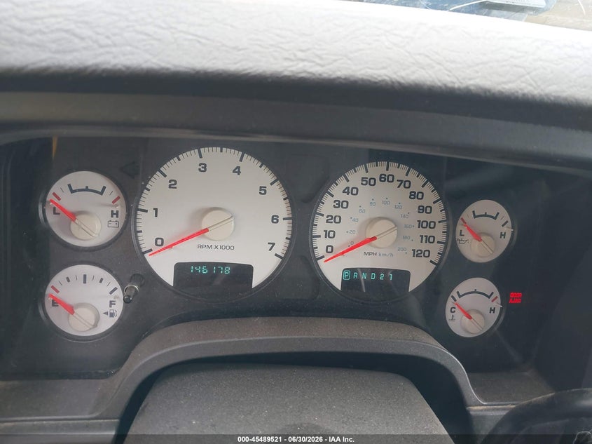 2005 Dodge Ram VIN 1D7HA16D05J520321 IAAI salvage auction — FRONT & REAR, Salvage (North Carolina), sold $600 on 2026-10-16 (photo 7)