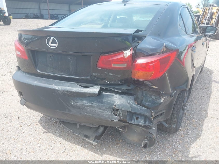 2008 Lexus Is VIN JTHCK262182023345 IAAI salvage auction — FRONT & REAR, Salvage (Tennessee), sold $25 on 2026-07-21 (photo 6)