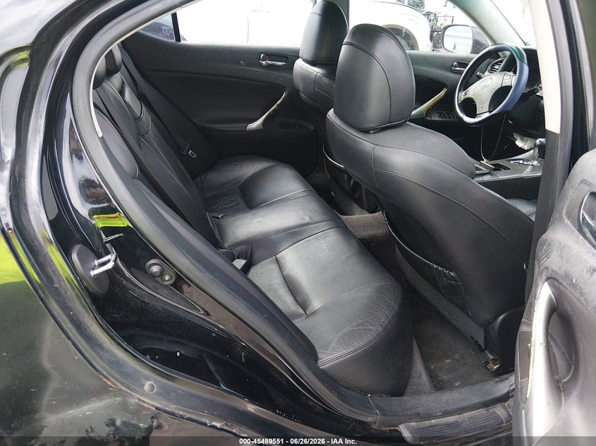 2008 Lexus Is VIN JTHCK262182023345 IAAI salvage auction — FRONT & REAR, Salvage (Tennessee), sold $25 on 2026-07-21 (photo 8)