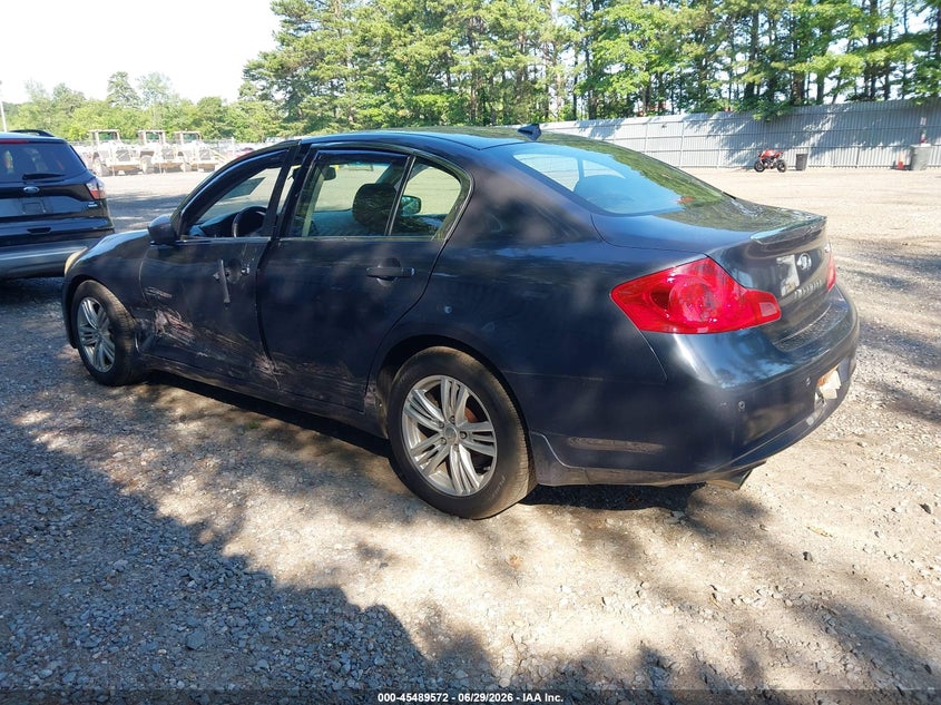 2011 Infiniti G37 VIN JN1CV6AR4BM356349 IAAI salvage auction — LEFT & RIGHT, Clear (New Jersey), sold $875 on 2026-07-22 (photo 3)
