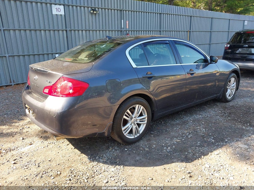 2011 Infiniti G37 VIN JN1CV6AR4BM356349 IAAI salvage auction — LEFT & RIGHT, Clear (New Jersey), sold $875 on 2026-07-22 (photo 4)