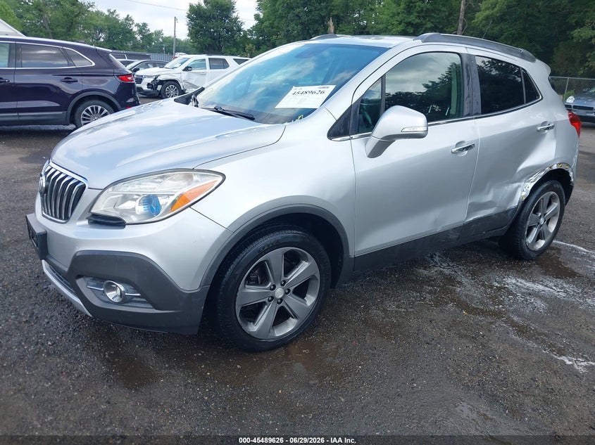 2014 Buick Encore VIN KL4CJBSB5EB597608 IAAI salvage auction — SIDE, Salvage Title, sold $450 on 2026-07-22 (photo 2)