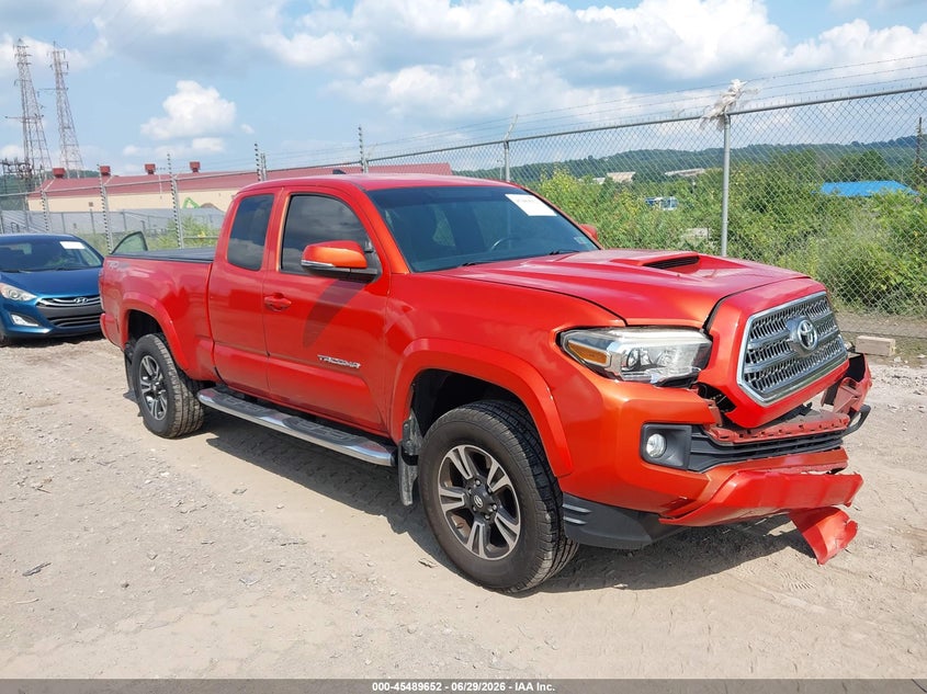 2016 Toyota Tacoma VIN 5TFSZ5AN5GX024074 IAAI salvage auction — LEFT FRONT, Salvage Title, sold $13,800 on 2026-07-21 (photo 1)