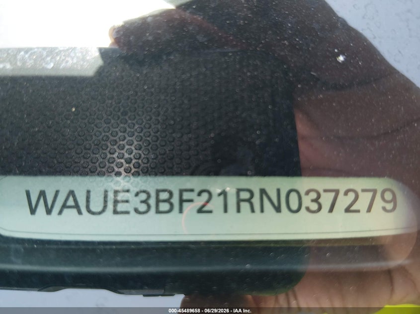 2024 Audi A6 VIN WAUE3BF21RN037279 IAAI salvage auction — TRANSMISSION, Enterprise Vehicles Clear Only (Texas), sold $20,975 on 2026-07-20 (photo 9)
