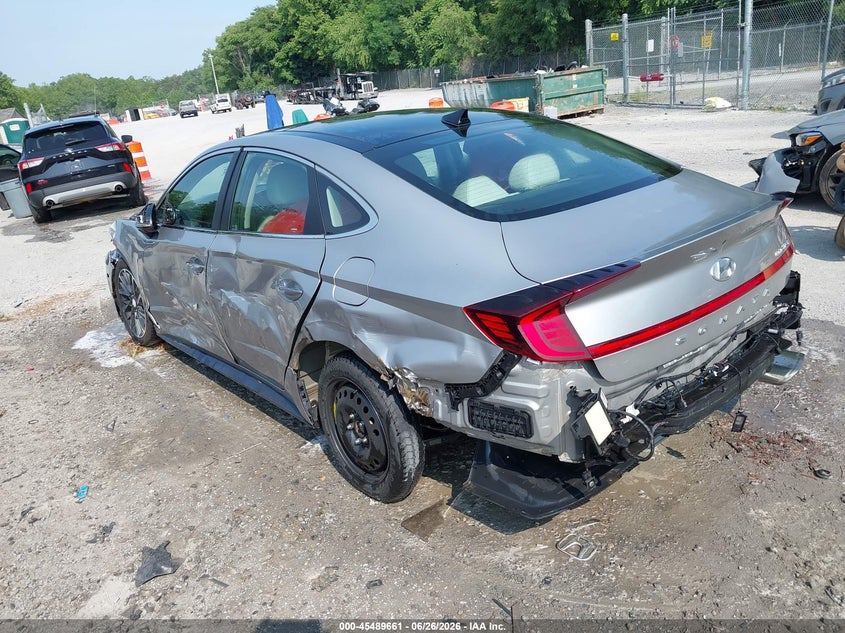 2020 Hyundai Sonata VIN 5NPEH4J2XLH008331 IAAI salvage auction — FRONT & REAR, Salvage (Virginia), sold $3,600 on 2026-07-21 (photo 3)
