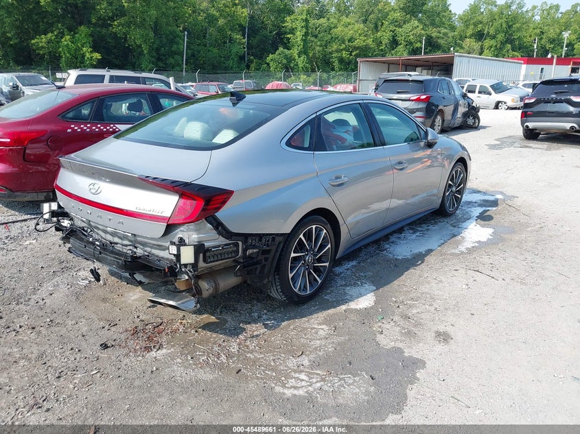 2020 Hyundai Sonata VIN 5NPEH4J2XLH008331 IAAI salvage auction — FRONT & REAR, Salvage (Virginia), sold $3,600 on 2026-07-21 (photo 4)