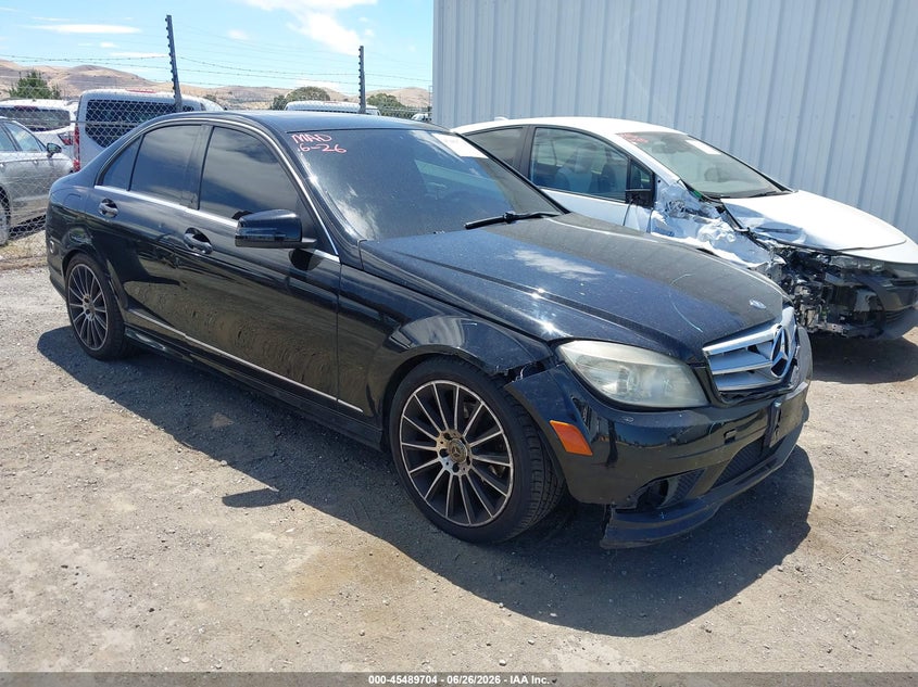 2010 Mercedes-benz C class VIN WDDGF5EB6AR110560 IAAI salvage auction — FRONT END, Salvage (California), sold $475 on 2026-07-16 (photo 1)