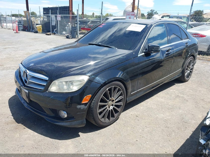 2010 Mercedes-benz C class VIN WDDGF5EB6AR110560 IAAI salvage auction — FRONT END, Salvage (California), sold $475 on 2026-07-16 (photo 2)