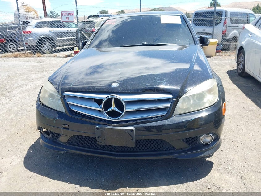 2010 Mercedes-benz C class VIN WDDGF5EB6AR110560 IAAI salvage auction — FRONT END, Salvage (California), sold $475 on 2026-07-16 (photo 6)