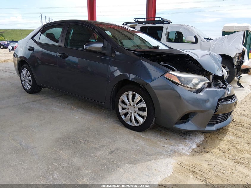 2016 Toyota Corolla VIN 2T1BURHE3GC634145 IAAI salvage auction — FRONT END, Rebuildable (Florida), sold $1,100 on 2026-07-10 (photo 1)