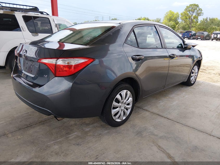 2016 Toyota Corolla VIN 2T1BURHE3GC634145 IAAI salvage auction — FRONT END, Rebuildable (Florida), sold $1,100 on 2026-07-10 (photo 4)