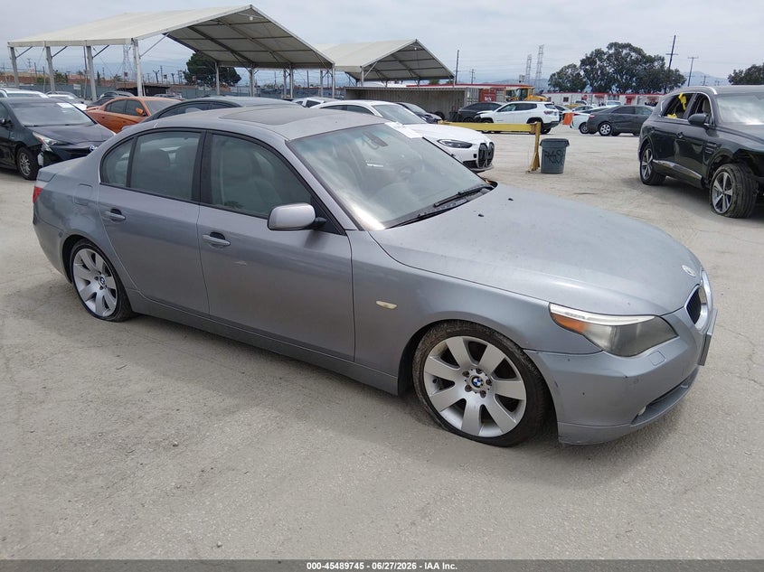2004 BMW 5 series VIN WBANA73564B810789 IAAI salvage auction — NORMAL WEAR, Clear - Dealer Only (California), sold $550 on 2026-07-29 (photo 1)