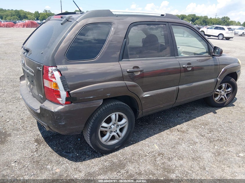 2007 Kia Sportage VIN KNDJF723777301482 IAAI salvage auction — NORMAL WEAR, Clear (Pennsylvania), sold $875 on 2026-07-06 (photo 4)