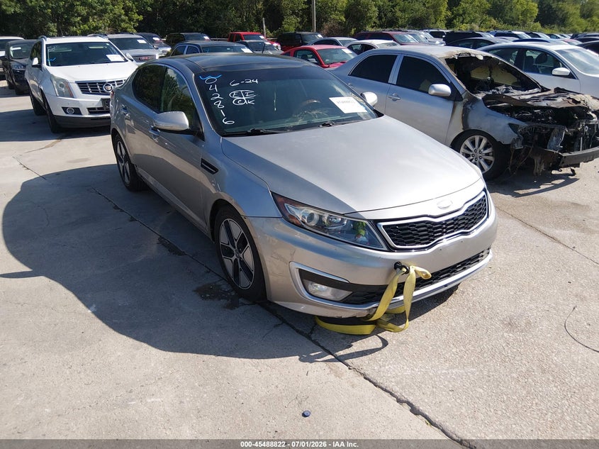 2013 Kia Optima VIN KNAGM4AD0D5042816 IAAI salvage auction — FRONT END, Original (Texas), sold $525 on 2026-07-20 (photo 1)