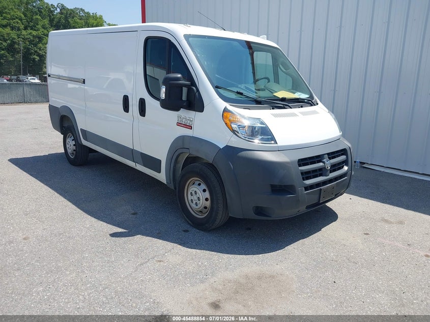 2018 Ram Promaster 1500 VIN 3C6TRVAG8JE154225 IAAI salvage auction — NORMAL WEAR, Sf97 (Maryland), sold $15,275 on 2026-08-18 (photo 1)