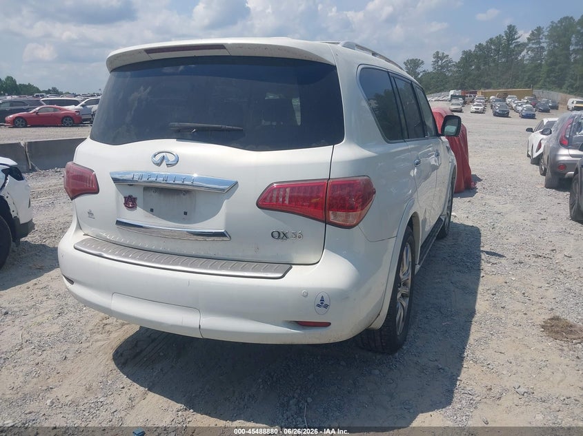 2013 Infiniti Qx56 VIN JN8AZ2NE7D9040933 IAAI salvage auction — NORMAL WEAR, Clear (Georgia), sold $1,450 on 2026-07-14 (photo 4)