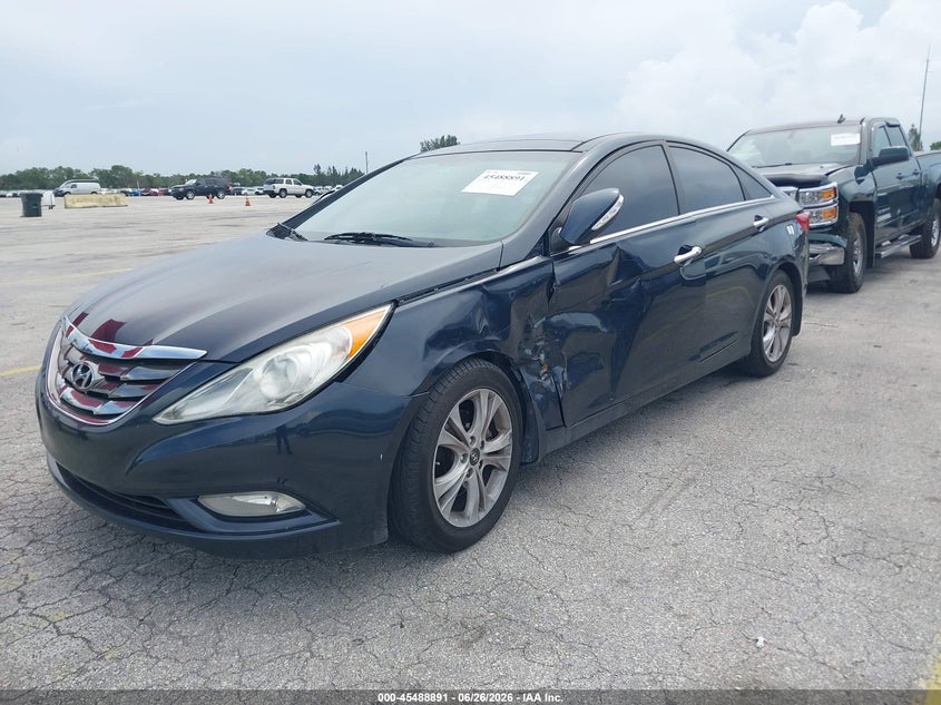 2013 Hyundai Sonata VIN 5NPEC4AC4DH694360 IAAI salvage auction — LEFT SIDE, Rebuildable (Florida), sold $650 on 2026-08-01 (photo 2)