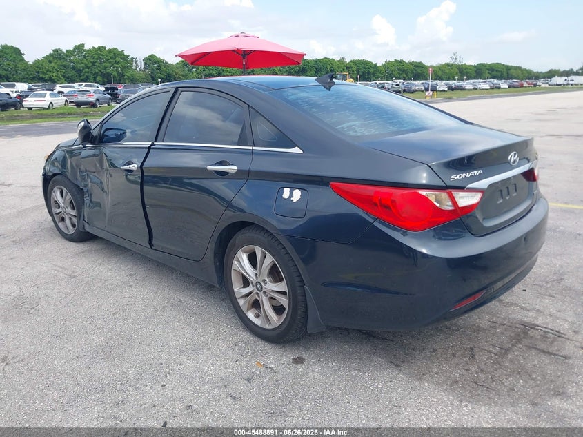 2013 Hyundai Sonata VIN 5NPEC4AC4DH694360 IAAI salvage auction — LEFT SIDE, Rebuildable (Florida), sold $650 on 2026-08-01 (photo 3)