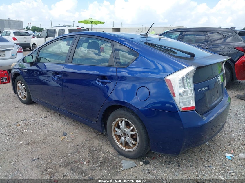 2010 Toyota Prius VIN JTDKN3DUXA1120294 IAAI salvage auction — RIGHT SIDE, Salvage (Texas), sold $600 on 2026-07-23 (photo 3)