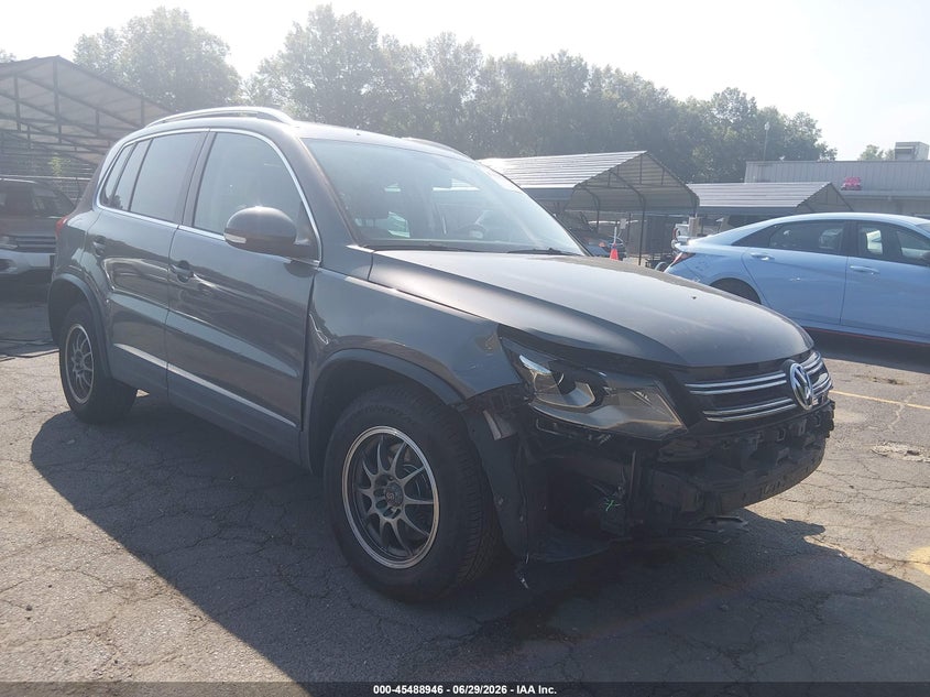 2016 Volkswagen Tiguan VIN WVGBV7AX9GW564943 IAAI salvage auction — FRONT END, Salvage (Connecticut), sold $2,450 on 2026-07-16 (photo 1)