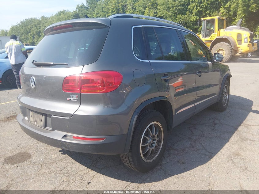 2016 Volkswagen Tiguan VIN WVGBV7AX9GW564943 IAAI salvage auction — FRONT END, Salvage (Connecticut), sold $2,450 on 2026-07-16 (photo 4)